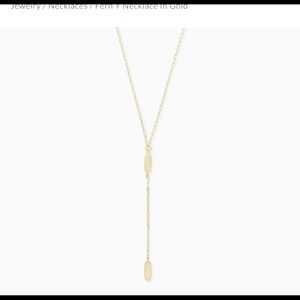 Kendra Scott Fern Y gold necklace